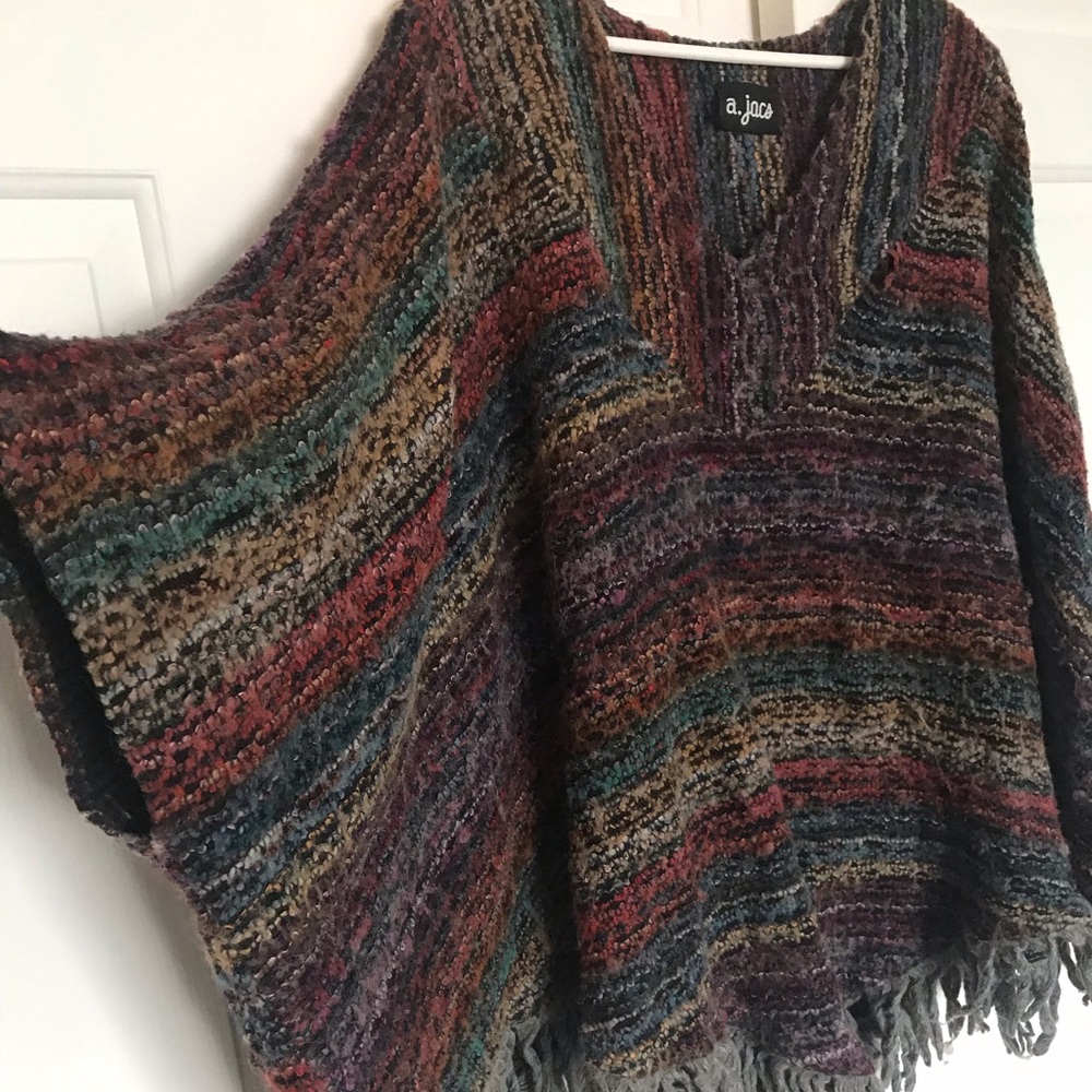 Funky Earthtoned Poncho